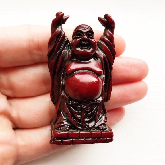 Vintage Other - Laughing Buddha Figurine W/ Hands In Air